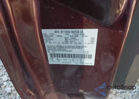 2010 Ford F-150 Fx4/Lariat/Xl/Xlt from USA, damaged, VIN 1FTFX1EV1AFB10487